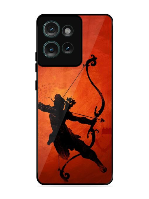 Illustration Lord Rama Glossy Metal Phone Cover for Motorola Moto Edge 50 (5G)