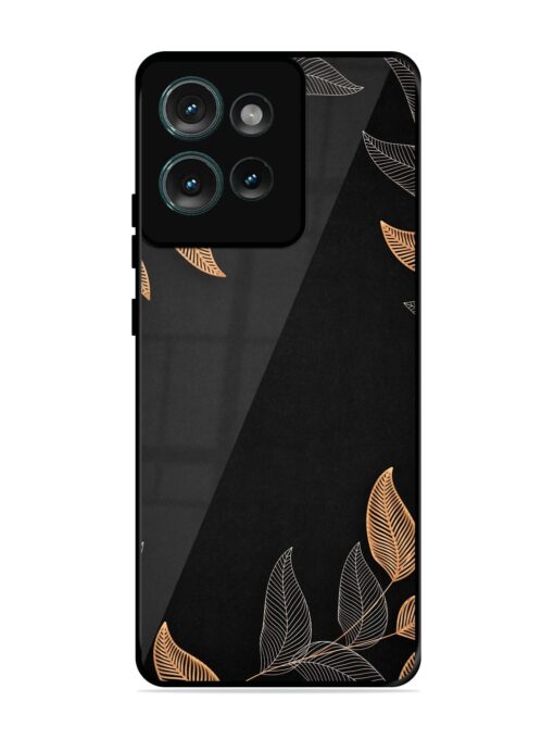 Foliage Art Glossy Metal Phone Cover for Motorola Moto Edge 50 (5G)