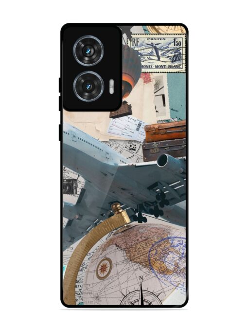 Adventure Awaits Glossy Metal Phone Cover for Motorola Moto Edge 50 Fusion (5G) Zapvi