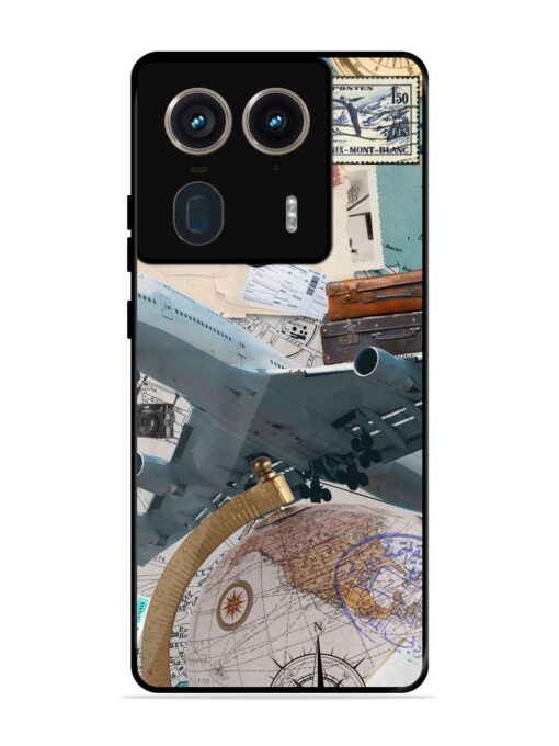 Adventure Awaits Glossy Metal Phone Cover for Motorola Moto Edge 50 Ultra (5G)