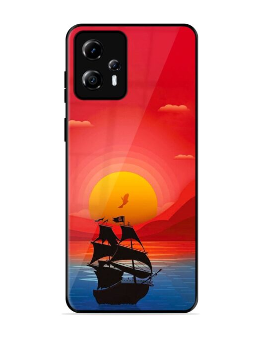 Sunset Sail Glossy Metal Phone Cover for Motorola Moto G13 Zapvi