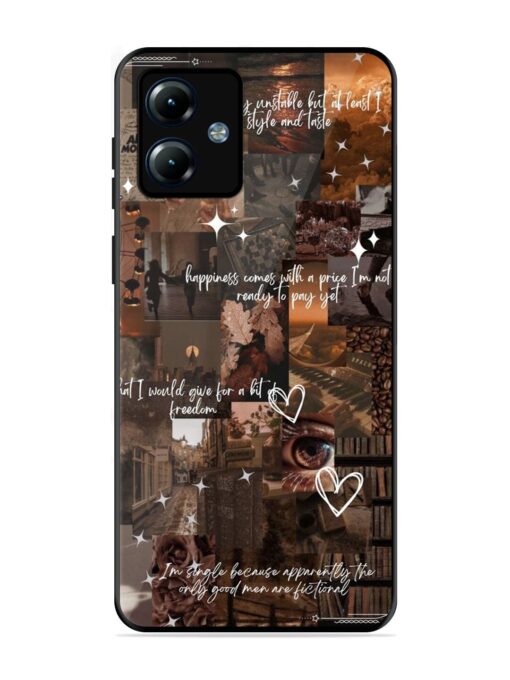 Melancholy Aesthetic Glossy Metal Phone Cover for Motorola Moto G14 Zapvi