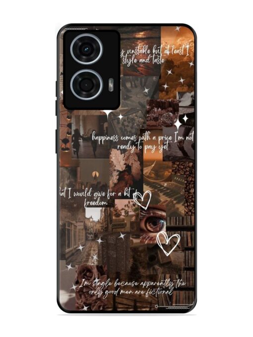 Melancholy Aesthetic Glossy Metal Phone Cover for Motorola Moto G24 Power