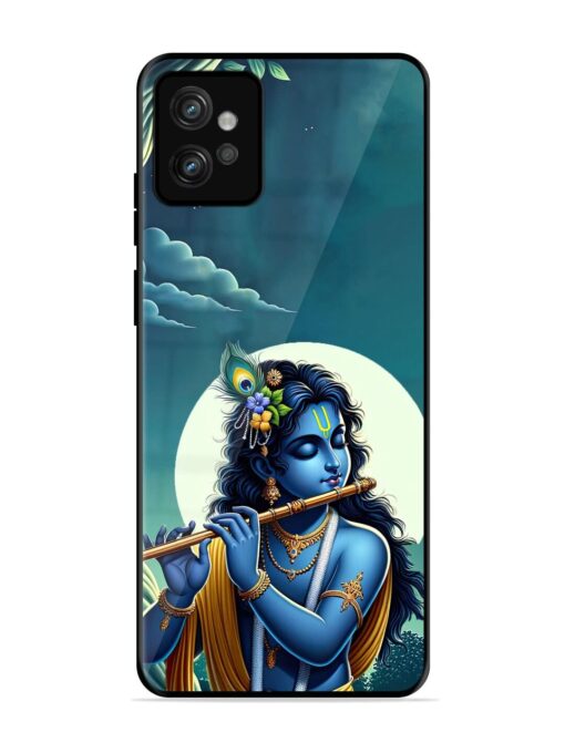 Krishna's Divine Flute Glossy Metal Phone Cover for Motorola Moto G32