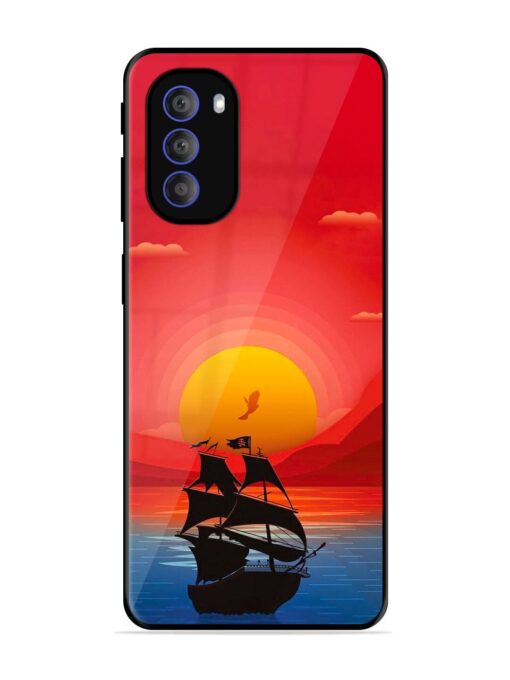 Sunset Sail Glossy Metal Phone Cover for Motorola Moto G51 (5G)