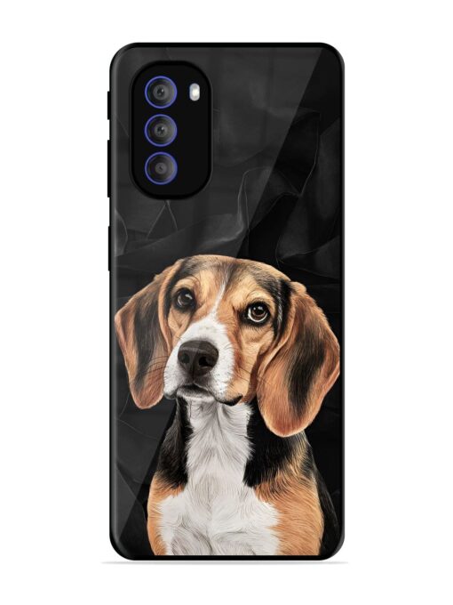 Beagle Portrait Glossy Metal Phone Cover for Motorola Moto G51 (5G) Zapvi