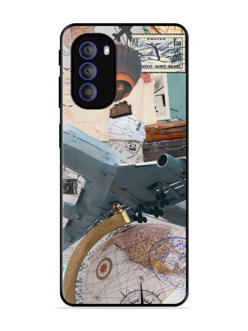 Adventure Awaits Glossy Metal Phone Cover for Motorola Moto G51 (5G) Zapvi