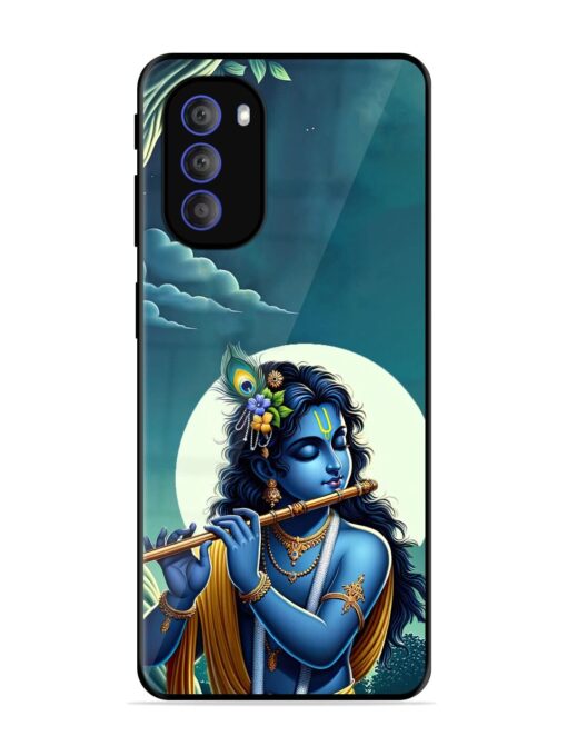 Krishna's Divine Flute Glossy Metal Phone Cover for Motorola Moto G51 (5G) Zapvi