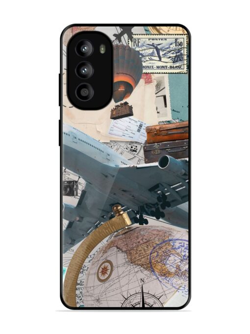 Adventure Awaits Glossy Metal Phone Cover for Motorola Moto G52 Zapvi