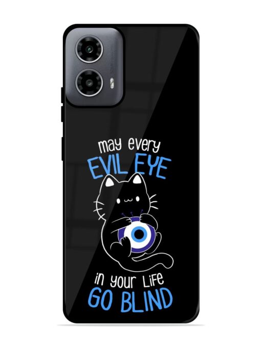 May every evil eye in your life go blind Glossy Metal Phone Cover for Motorola Moto G54 (5G) Zapvi