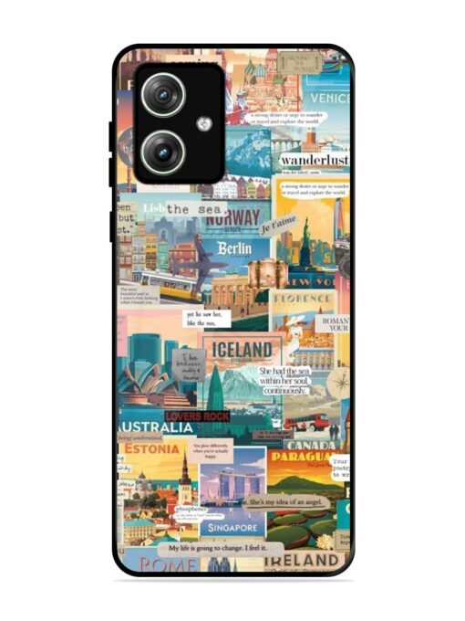 Travel Inspiration Collage Glossy Metal Phone Cover for Motorola Moto G64 (5G) Zapvi