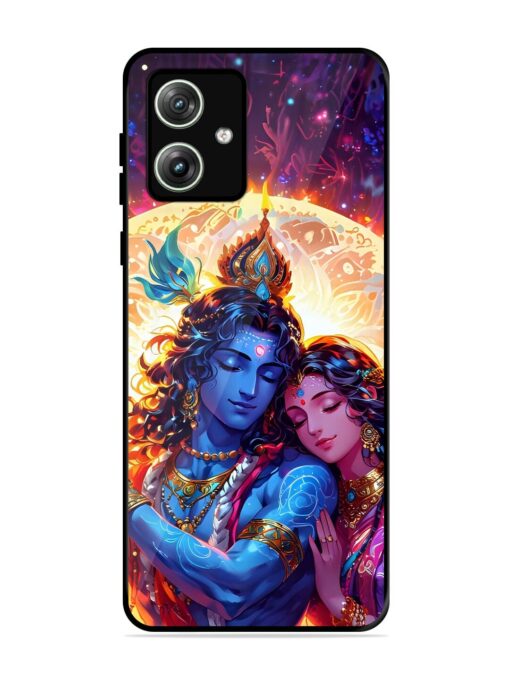 Radha Krishna Art Glossy Metal Phone Cover for Motorola Moto G64 (5G) Zapvi