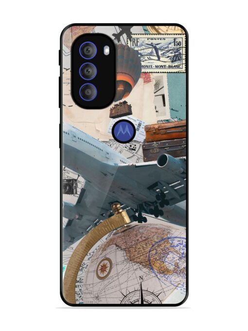 Adventure Awaits Glossy Metal Phone Cover for Motorola Moto G71 (5G) Zapvi