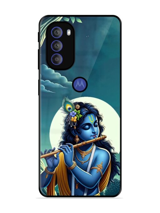 Krishna's Divine Flute Glossy Metal Phone Cover for Motorola Moto G71 (5G)