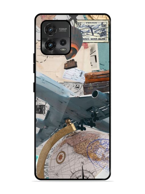 Adventure Awaits Glossy Metal Phone Cover for Motorola Moto G72 Zapvi