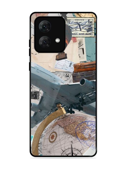 Adventure Awaits Glossy Metal Phone Cover for Motorola Moto G84 (5G)