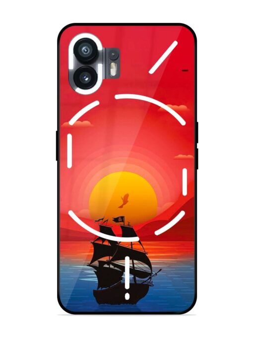 Sunset Sail Glossy Metal Phone Cover for Nothing Phone 2