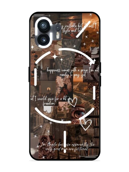 Melancholy Aesthetic Glossy Metal Phone Cover for Nothing Phone 2