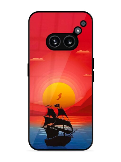 Sunset Sail Glossy Metal Phone Cover for Nothing Phone 2A Zapvi