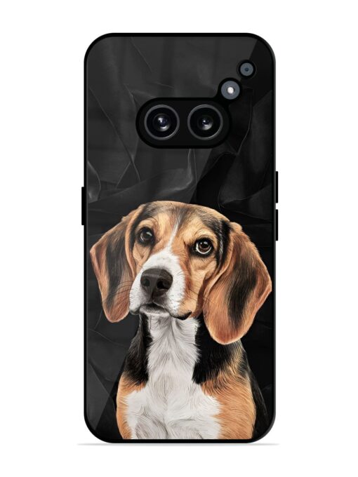 Beagle Portrait Glossy Metal Phone Cover for Nothing Phone 2A