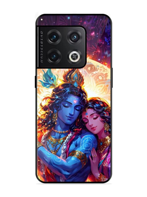 Radha Krishna Art Glossy Metal Phone Cover for Oneplus 10 Pro (5G) Zapvi