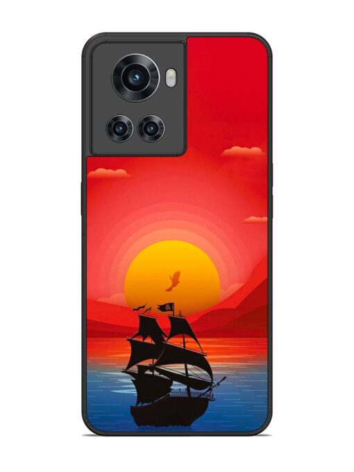 Sunset Sail Glossy Metal Phone Cover for Oneplus 10R (5G) Zapvi