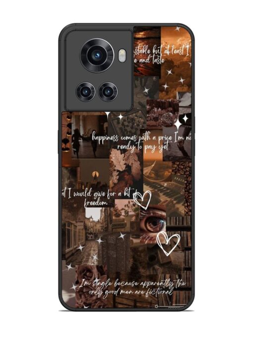 Melancholy Aesthetic Glossy Metal Phone Cover for Oneplus 10R (5G) Zapvi