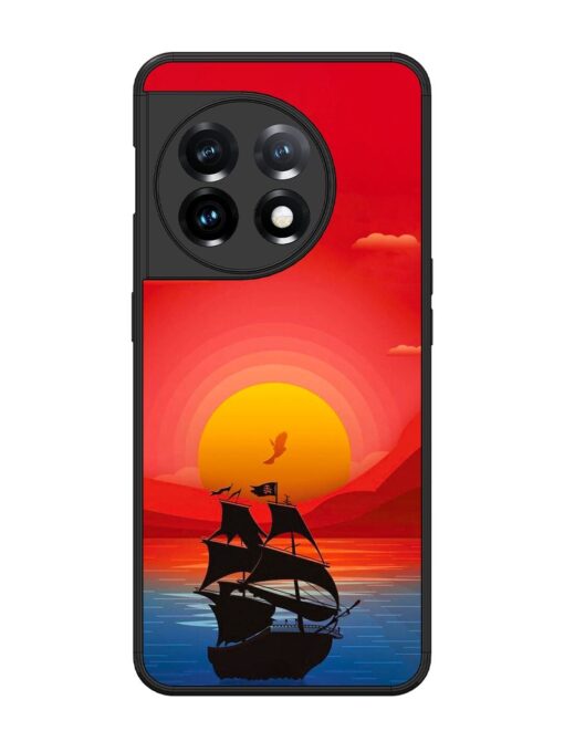 Sunset Sail Glossy Metal Phone Cover for Oneplus 11 (5G)