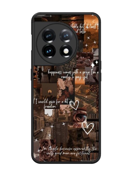 Melancholy Aesthetic Glossy Metal Phone Cover for Oneplus 11 (5G)