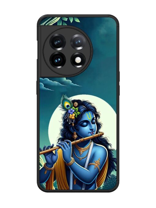 Krishna's Divine Flute Glossy Metal Phone Cover for Oneplus 11 (5G)