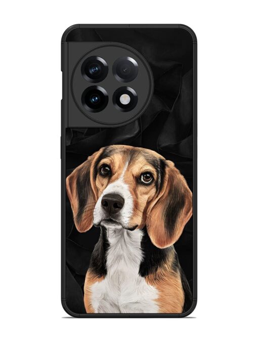 Beagle Portrait Glossy Metal Phone Cover for Oneplus 11R (5G) Zapvi