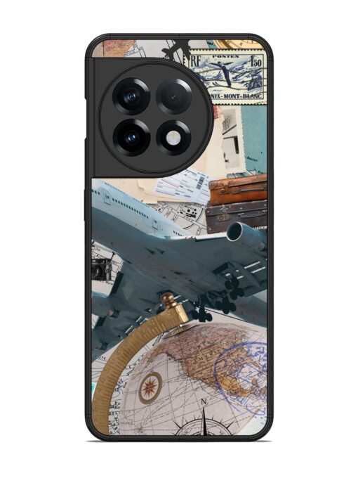 Adventure Awaits Glossy Metal Phone Cover for Oneplus 11R (5G) Zapvi