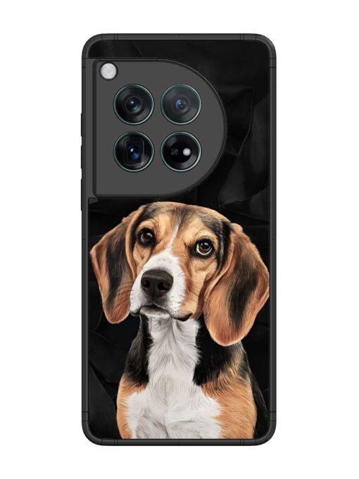 Beagle Portrait Glossy Metal Phone Cover for Oneplus 12 (5G)