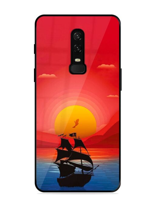 Sunset Sail Glossy Metal Phone Cover for Oneplus 6