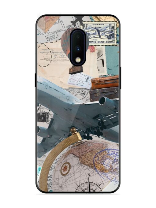 Adventure Awaits Glossy Metal Phone Cover for Oneplus 7