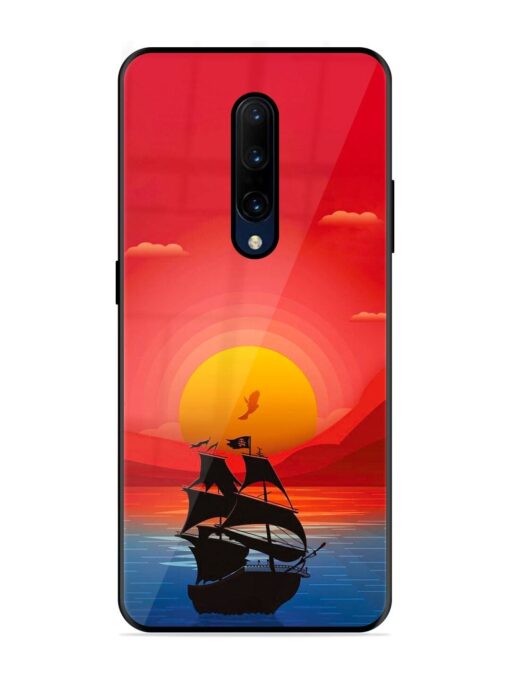 Sunset Sail Glossy Metal Phone Cover for Oneplus 7 Pro