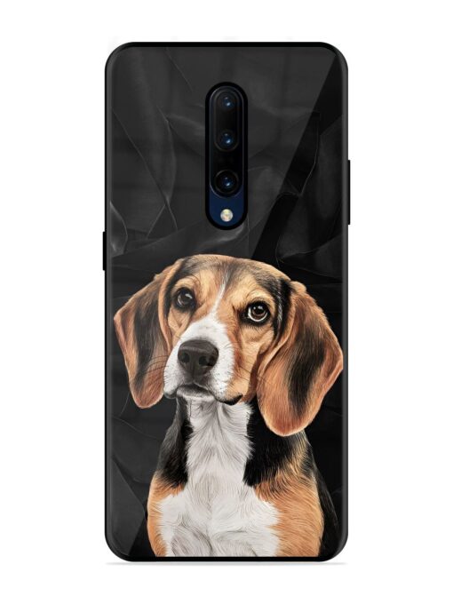 Beagle Portrait Glossy Metal Phone Cover for Oneplus 7 Pro Zapvi