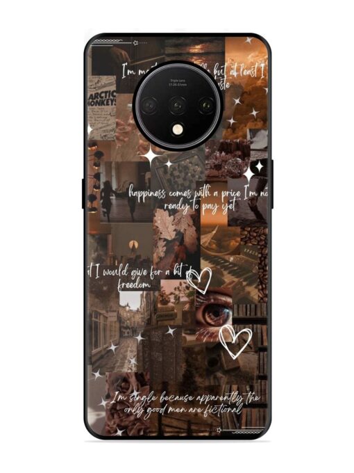 Melancholy Aesthetic Glossy Metal Phone Cover for Oneplus 7T