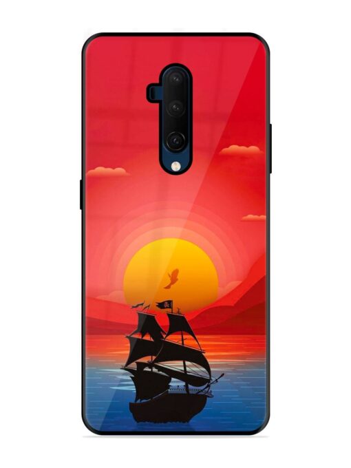 Sunset Sail Glossy Metal Phone Cover for Oneplus 7T Pro Zapvi