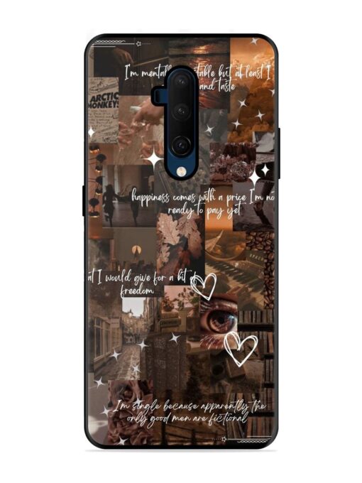 Melancholy Aesthetic Glossy Metal Phone Cover for Oneplus 7T Pro Zapvi