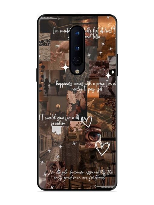 Melancholy Aesthetic Glossy Metal Phone Cover for Oneplus 8