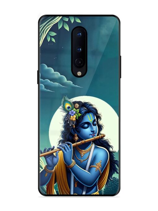 Krishna's Divine Flute Glossy Metal Phone Cover for Oneplus 8