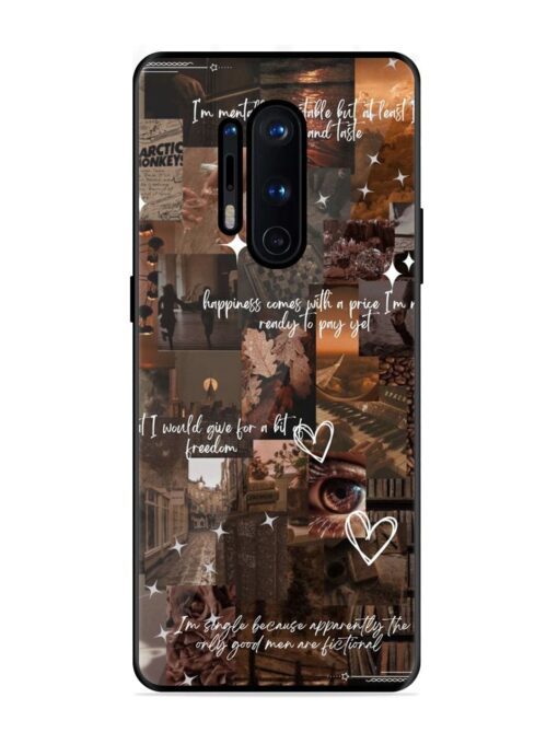 Melancholy Aesthetic Glossy Metal Phone Cover for Oneplus 8 Pro Zapvi