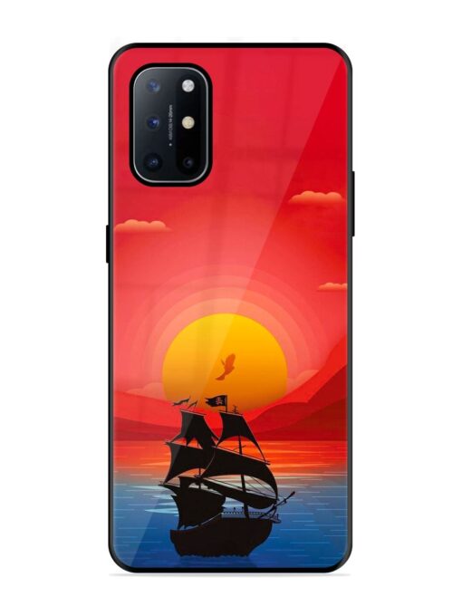 Sunset Sail Glossy Metal Phone Cover for Oneplus 8T (5G)