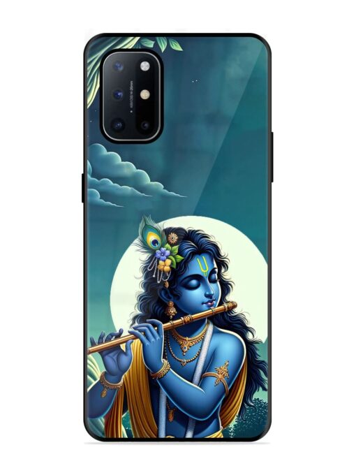 Krishna's Divine Flute Glossy Metal Phone Cover for Oneplus 8T (5G) Zapvi