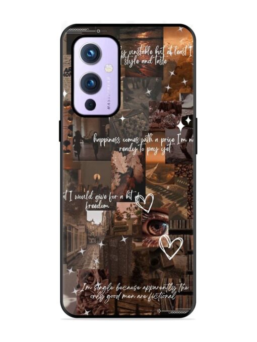 Melancholy Aesthetic Glossy Metal Phone Cover for Oneplus 9 (5G) Zapvi