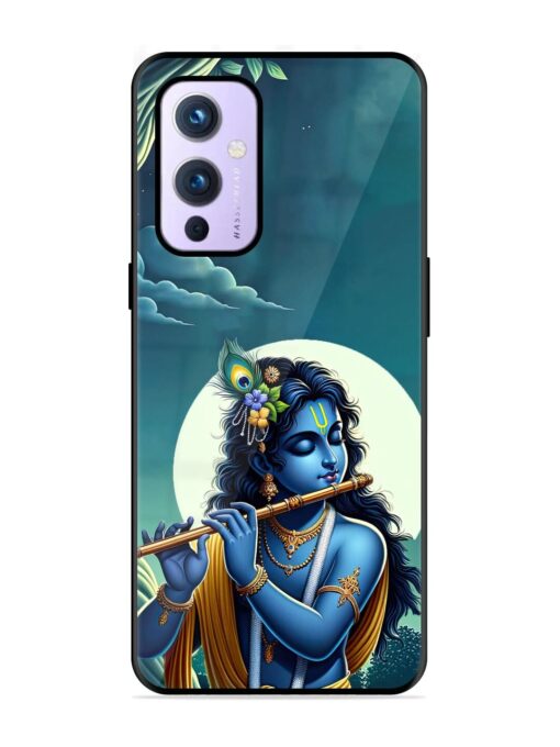 Krishna's Divine Flute Glossy Metal Phone Cover for Oneplus 9 (5G) Zapvi