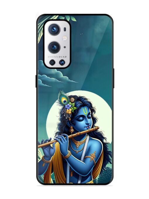 Krishna's Divine Flute Glossy Metal Phone Cover for Oneplus 9 Pro (5G) Zapvi