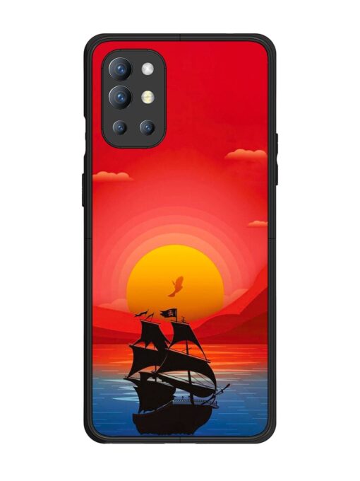 Sunset Sail Glossy Metal Phone Cover for Oneplus 9R (5G) Zapvi