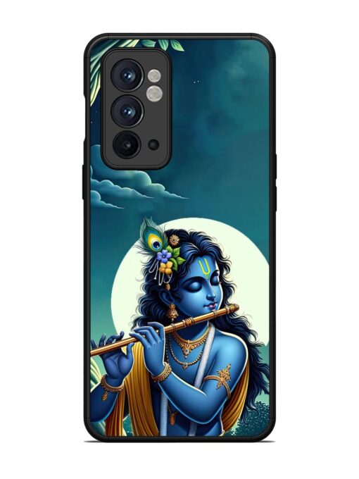 Krishna's Divine Flute Glossy Metal Phone Cover for Oneplus 9RT (5G)